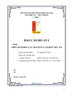 THIẾT KẾ CHẾ TẠO robot lau nhà thông minh