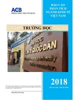 BÁO CÁO PHÂN TÍCH NGÀNH KINH TẾ VIỆT NAM 2018, PHÒNG PHÂN TÍCH TÍN DUNG