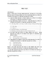 BÁO CÁO TỔNG HỢP KẾ TOÁN, TỔNG QUAN VỀ ĐẶC ĐIỂM KINH TẾ - KĨ THUẬT VÀ TỔ CHỨCBỘ MÁY QUẢN LÝ HOẠT ĐỘNG SẢN XUẤT KINH DOANH CỦA CÔNG TYCỔ PHẦN XÂY DỰNG VÀ THƯƠNG MẠI HÙNG CƯỜNG
