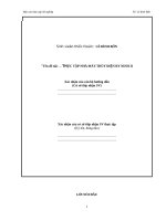 BÁO CÁO THỰC TẬP TẠI NHÀ MÁY THỦY ĐIỆN RY NINH II