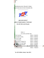 BÁO CÁO CUỐI KỲ MÔN KỸ NĂNG QUẢN LÝ THỜI GIAN,  Chủ đề Kiểm soát thời gian