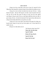 THIẾT KẾ MỘT SỐ HOẠT ĐỘNG TRẢI NGHIỆM TRONG MÔN KHOA HỌC CHO HỌC SINH TIỂU HỌC