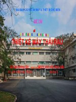 BÀI BÁO CÁO ĐỒ ÁN MÁY & THIẾT BỊ CHẾ BIẾN, ĐỀ TÀITHIẾT KẾ MÁY THÁI RAU