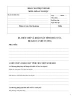 MẪU BÁO CÁO THỰC HÀNH MÔN: HÓA LÝ DƯỢC