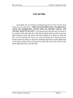 MỘT SỐ GIẢI PHÁP NÂNG CAO HIỆU QUẢCÔNG TÁC MARKETING TUYỂN SINH TẠI TRƯỜNG TRUNG CẤPTIN HỌC KINH TẾ SÀI GÒN