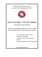 BÁO CÁO THỰC TẬP GIỮA KHÓA, Chuyên ngành Kinh tế đối ngoại, TẠI PHÒNG KINH DOANH - CÔNG TY TNHH CÔNG NGHỆ HÓA CHẤT VÀ MÔI TRƯỜNG VŨ HOÀNG