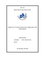 BÁO CÁO NGHIÊN CỨU CẢI TIẾN KỸ THUẬT XÉT NGHIỆM TRỰC TIẾP TÌM DEMODEX, BÊNH VIỆN DA LIỄU TRUNG ƯƠNG