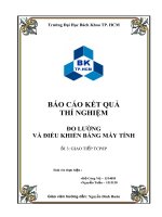 ĐO LƯỜNG VÀ ĐIỀU KHIỂN BẰNG MÁY TÍNH BÀI 3: GIAO TIẾP TCP/IP