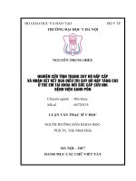 NGHIÊN cứu TÌNH TRẠNG SUY hô hấp cấp và NHẬN xét kết QUẢ điều TRỊ SUY hô hấp TĂNG CO2 ở TRẺ EM tại KHOA hồi sức cấp cứu NHI BỆNH VIỆN XANH pôn 