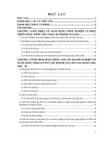 Hoạt động cho vay khách hàng doanh nghiệp tại Ngân hàng Nông Nghiệp và Phát Triển Nông Thôn chi nhánh Sài Gòn