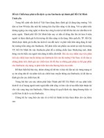 Chiến lược phát triển dịch vụ của Starbucks tại thành phố Hồ Chí Minh