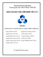 BÁO cáo bài tập lớn môn vật lý 1 