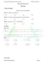 phieu bai tap cuoi tuan lop 1 tuan 1