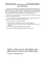 báo cáo chuyến đi thực tế LẠNG SƠN qua 2 hoạt động : thương mại biên giới và gian lận thương mại