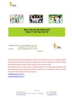 BÁO CÁO DỰ ÁN KHẢO SÁT HÀNH VI TUỔI TEEN ĐÔ THỊ, CÔNG TY NGHIÊN CỨU THỊ TRƯỜNG TITA