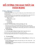 ĐỀ CƯƠNG ÔN TẬP GIAO THỨC AN TOÀN MẠNG