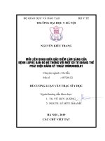 MỐI LIÊN QUAN GIỮA đặc điểm lâm SÀNG của BỆNH LUPUS BAN đỏ hệ THỐNG với một số tự KHÁNG THỂ PHÁT HIỆN BẰNG kỹ THUẬT IMMUNOBLOT 