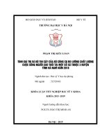 TÍNH GIÁ TRỊ và độ TIN cậy của bộ CÔNG cụ đo LƯỜNG CHẤT LƯỢNG CUỘC SỐNG NGƯỜI CAO TUỔI tại một số xã THUỘC 3 HUYỆN TỈNH hà NAM năm 2018 