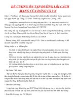 đề cương ôn tập môn ĐƯỜNG LỖI CÁCH MẠNG CỦA ĐẢNG CSVN