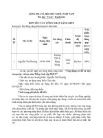 ĐƠN yêu cầu CÔNG NHẬN SÁNG KIẾN