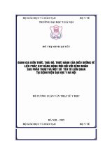 ĐÁNH GIÁ KIẾN THỨC, THÁI độ, THỰC HÀNH của điều DƯỠNG về LIỆU PHÁP OXY BẰNG GỌNG mũi đối với BỆNH NHÂN SAU PHẪU THUẬT và một số  yếu tố LIÊN QUAN tại BỆNH VIỆN đại học y hà nội 