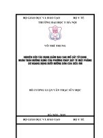 NGHIÊN cứu tác DỤNG GIẢM ĐAU SAU mổ cắt tử CUNG HOÀN TOÀN ĐƯỜNG BỤNG của PHƯƠNG PHÁP gây tê mặt PHẲNG cơ NGANG BỤNG dưới HƯỚNG dẫn của SIÊU âm 