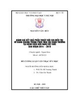 ĐÁNH GIÁ kết QUẢ PHẪU THUẬT nội SOI điều TRỊ vỡ BÀNG QUANG TRONG PHÚC mạc DO CHẤN THƯƠNG tại BỆNH VIỆN hữu NGHỊ VIỆT đức GIAI đoạn 2014 – 2019 