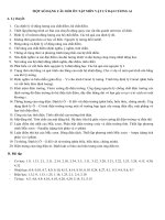 CÂU HỎI ÔN TẬP MÔN VẬT LÝ ĐẠI CƯƠNG A1 (ĐÁP ÁN)