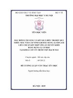 ĐẶC điểm lâm SÀNG và kết QUẢ điều TRỊ đột QUỴ THIẾU máu não cấp TÍNH 4,5h đầu BẰNG ALTEPLASE LIỀU CHUẨN kết hợp với lấy HUYẾT KHỐI BẰNG DỤNG cụ cơ học tại KHOA cấp cứu BỆNH VIỆN BẠCH MAI 