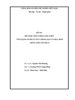sáng kiến ứng dụng sơ đồ tư duy trong dạy và học môn Tiếng Anh THCS