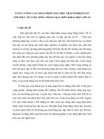 skkn TĂNG CƯỜNG các HOẠT ĐỘNG dạy học TRẢI NGHIỆM gắn với THỰC tế CUỘC SỐNG TRONG dạy môn KHOA học lớp 4, 5 