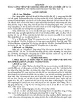 skkn một số biện pháp tăng cường tiếng việt cho học sinh dân tộc vân kiều ở trường phổ thông dân tộc bán trú tiểu học TX   điểm trường KN 