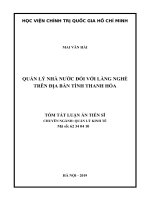 Quản lý nhà nước đối với làng nghề trên địa bàn tỉnh Thanh Hóa tt