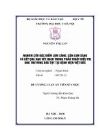 NGHIÊN cứu đặc điểm lâm SÀNG, cận lâm SÀNG và kết QUẢ nạo vét HẠCH TRONG PHẪU THUẬT điều TRỊ UNG THƯ VÙNG đầu tụy tại BỆNH VIỆN VIỆT đức 