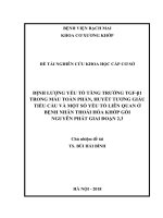 ĐỊNH LƯỢNG yếu tố TĂNG TRƯỞNG TGF β1 TRONG máu TOÀN PHẦN, HUYẾT TƯƠNG GIÀU TIỂU cầu và một số yếu tố LIÊN QUAN ở BỆNH NHÂN THOÁI hóa KHỚP gối NGUYÊN PHÁT GIAI đoạn 2,3 