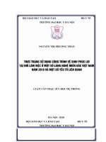 THỰC TRẠNG sử DỤNG CÔNG TRÌNH vệ SINH PHÚC lợi tại nơi làm VIỆC ở một số LÀNG NGHỀ MIỀN bắc VIỆT NAM năm 2018 và một số yếu tố LIÊN QUAN 