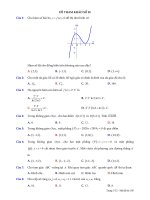 ĐỀ THI MÔN TOÁN THPT QUỐC GIA GIẢI CHI TIẾT