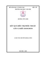KẾT QUẢ điều TRỊ PHẪU THUẬT gãy c2 KIỂU HANGMAN 