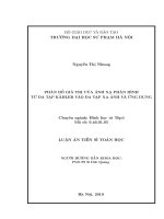 Phân bố giá trị của ánh xạ phân hình từ đa tạp kähler vào đa tạp xạ ảnh và ứng dụng 