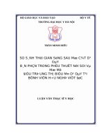 SO SÁNH THỜI GIAN SỐNG SAU mổ cắt dạ dày bán PHẦN TRONG PHẪU THUẬT nội SOI và mổ mở điều TRỊ UNG THƯ BIỂU mô dạ dày tại BỆNH VIỆN hữu NGHỊ VIỆT đức 