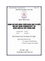 ĐÁNH GIÁ KHẢ NĂNG CHẨN đoán UNG THƯ BIỂU mô đáy BẰNG DERMOSCOPY tại BỆNH VIỆN DA LIỄU TRUNG ƯƠNG 