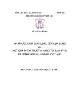 MÔ tả đặc điểm lâm SÀNG, cận lâm SÀNG và kết QUẢ PHẪU THUẬT u NANG tụy LÀNH TÍNH  tại BỆNH VIỆN hữu NGHỊ VIỆT đức 