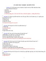 Trắc nghiệm phẩu thuật thực hành có đáp án 