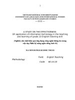 LUẬN văn THẠC sỹ TIẾNG ANH