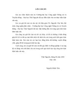 Nghiên cứu một số thuật toán phân cụm, phân lớp dữ liệu và ứng dụng 