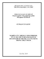 Nghiên cứu trích ly polyphenol từ củ hà thủ ô đỏ (polygonum multiflorum thunb ) và ứng dụng trong thực phẩm tt 