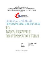 Tiểu luận tinh bột sắn  công nghệ thực phẩm   IUH  đh công nghiệp TPHCM 
