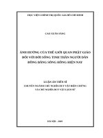 Ảnh hưởng của thế giới quan phật giáo đối với đời sống tinh thần người dân đồng bằng sông hồng hiện nay