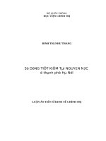 Sử dụng tiết kiệm tài nguyên nước ở thành phố hà nội 