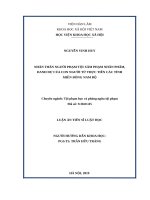 Nhân thân người phạm tội xâm phạm nhân phẩm, danh dự của con người từ thực tiễn các tỉnh miền đông nam bộ 